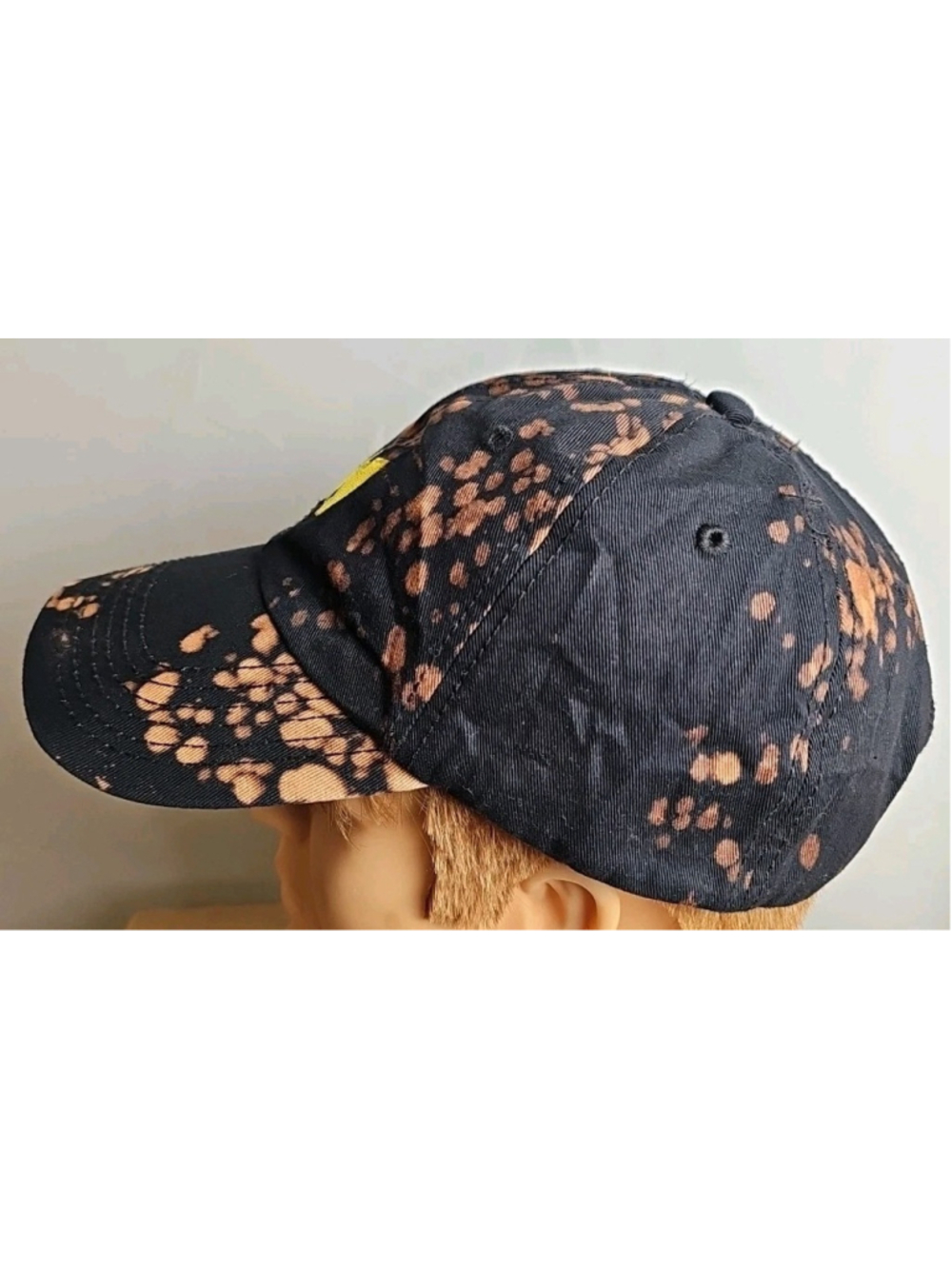 Wu-Tang Clan Baseball Cap Tie-Dye Black Embroidered Logo Adjustable Strap - Picture 3 of 10